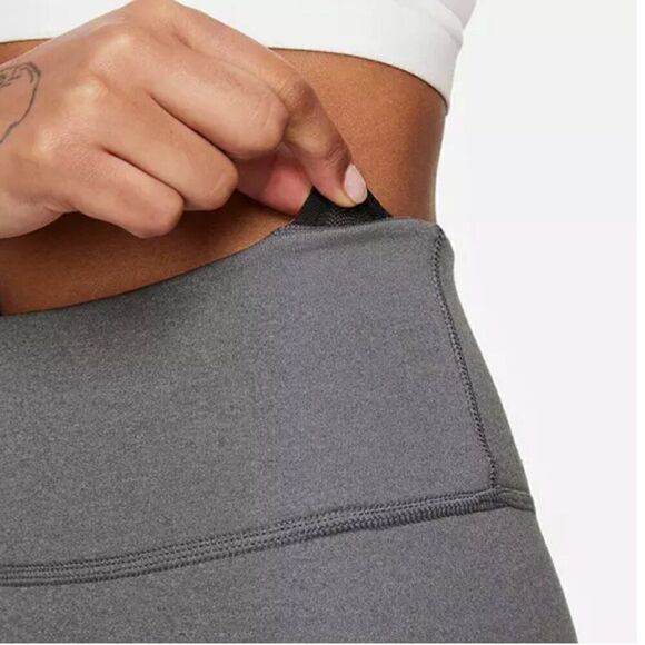 Nike Women's Therma-FIT One Mid-Rise Leggings Full length size xs NWT iron Gray - Picture 4 of 11
